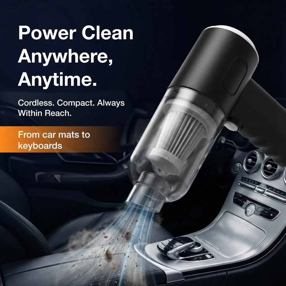 Cordless Mini Vacuum Cleaner – Portable Handheld Powerful Suction